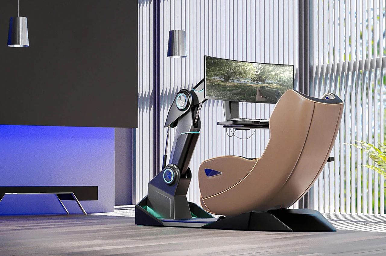 机器人驱动的游戏椅产品设计，会让你想睡在上面(图2)