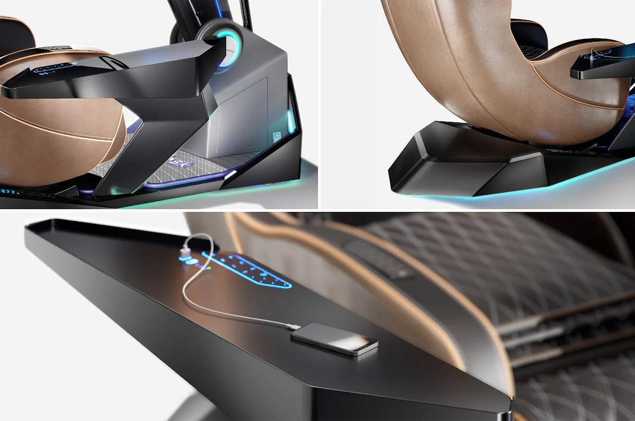 机器人驱动的游戏椅产品设计，会让你想睡在上面(图4)