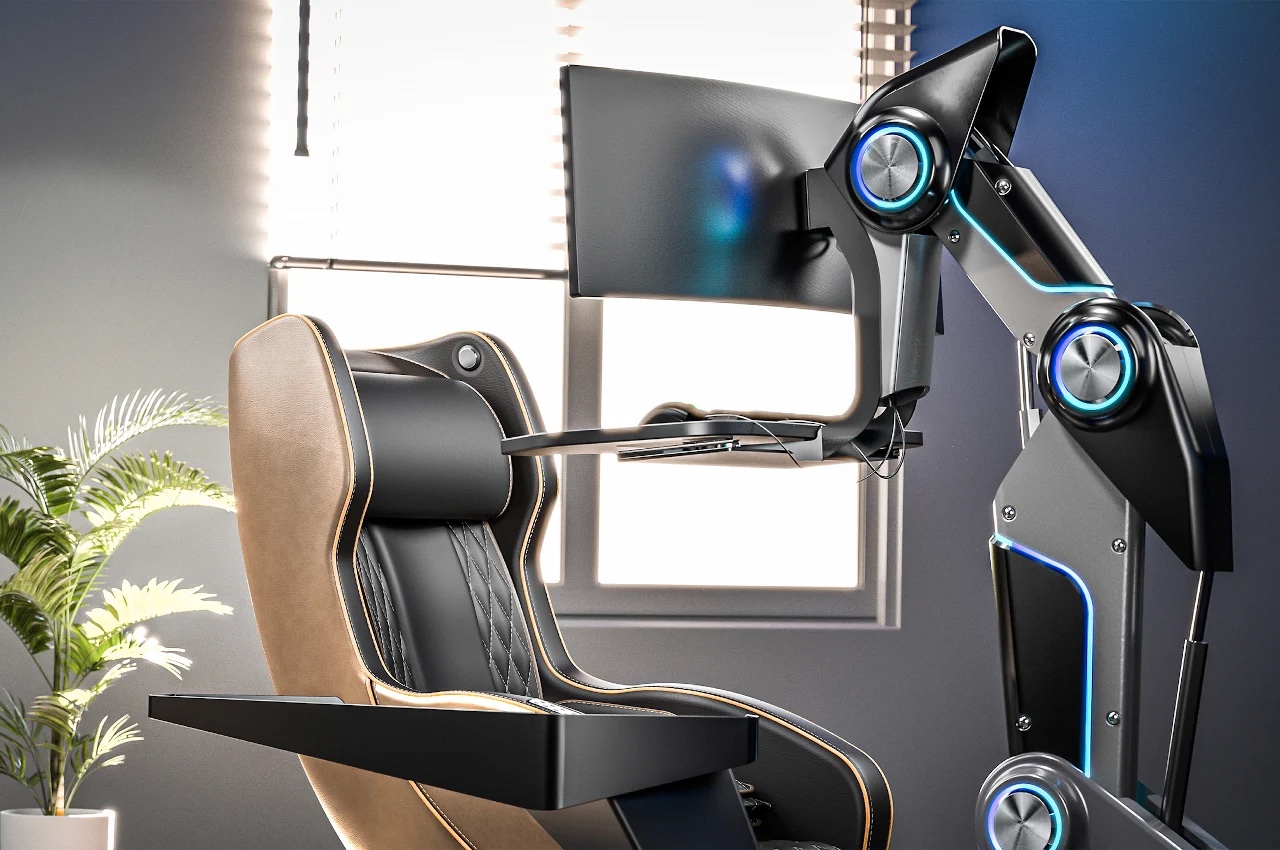 机器人驱动的游戏椅产品设计，会让你想睡在上面(图7)