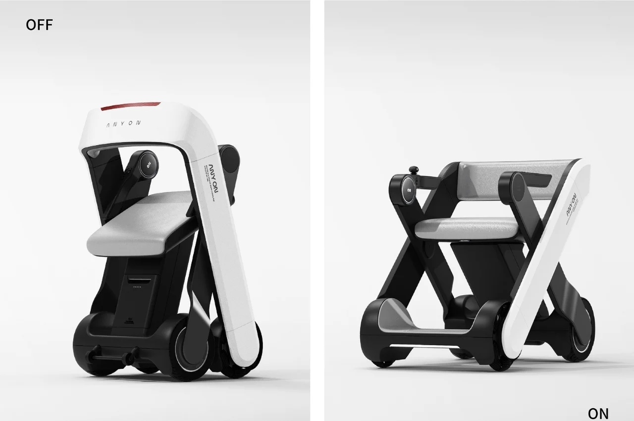 折叠移动椅产品设计，带来了共享移动的可达性(图2)