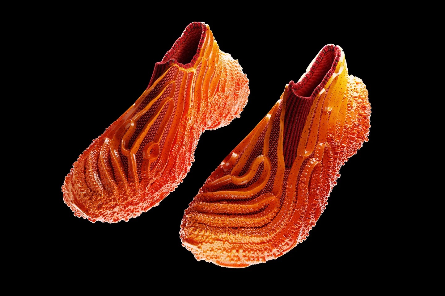 独特的无鞋带鞋产品概念设计，看起来像是为在火星上穿的(图1)