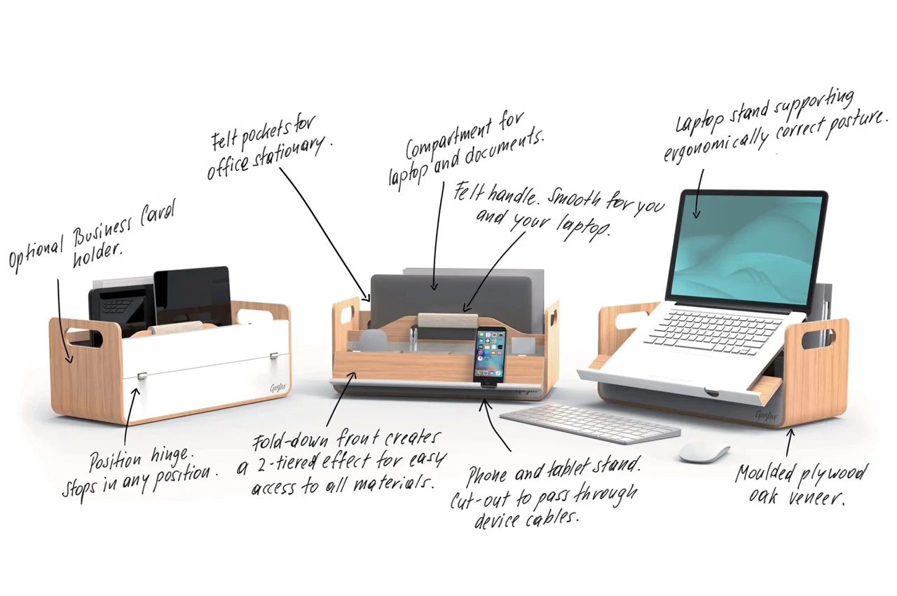 随身携带的工作书桌盒产品设计，正是我所需要的(图3)